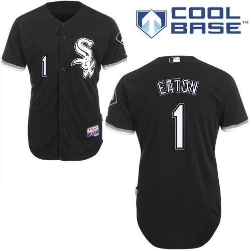 Adam Eaton #1 MLB Jersey-Chicago White Sox Men's Authentic Alternate Home Black Cool Base Baseball Jersey